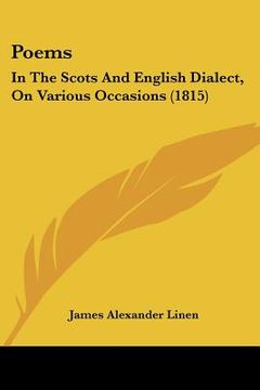 portada poems: in the scots and english dialect, on various occasions (1815) (in English)