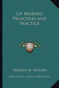portada lip reading principles and practice (en Inglés)