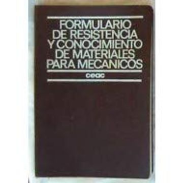 portada Formulario de Resistencia de Materiales (2ª Ed. )