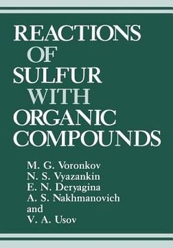 portada Reactions of Sulfur with Organic Compounds (en Inglés)