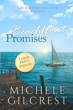 portada Beachfront Promises Large Print (Solomons Island Book Two) (2) (en Inglés)