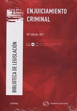 portada Enjuiciamiento criminal 38'ed