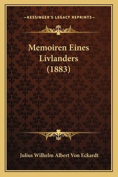 portada Memoiren Eines Livlanders (1883) (in German)