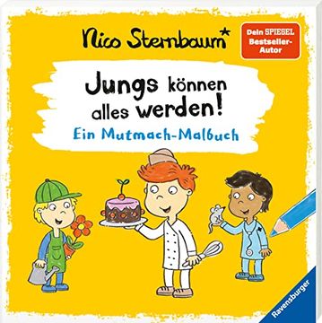 portada Jungs Können Alles Werden: Ein Mutmach-Malbuch (in German)