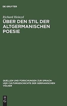 portada Über den Stil der Altgermanischen Poesie (en Alemán)