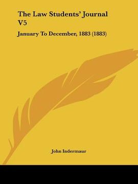 portada the law students' journal v5: january to december, 1883 (1883)