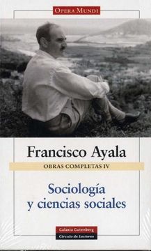 portada Sociología y Ciencias Sociales: Obras Completas. Vol iv