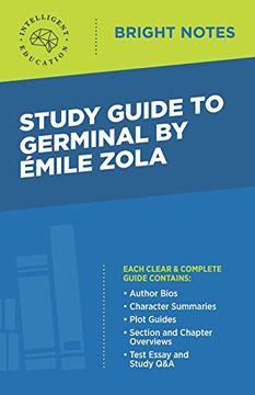 portada Study Guide to Germinal by Emile Zola (Bright Notes) (en Inglés)