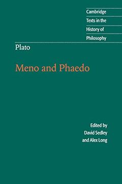 portada Plato: Meno and Phaedo Paperback (Cambridge Texts in the History of Philosophy) 