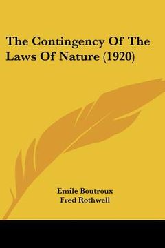 portada the contingency of the laws of nature (1920) (en Inglés)
