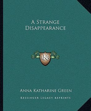 portada a strange disappearance (in English)