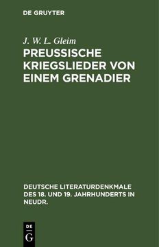 portada Preussische Kriegslieder von Einem Grenadier 