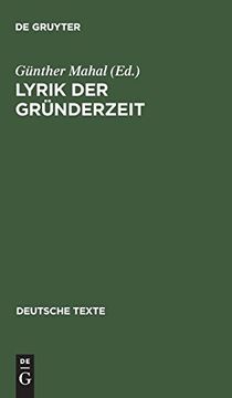 portada Lyrik der Gründerzeit (en Alemán)