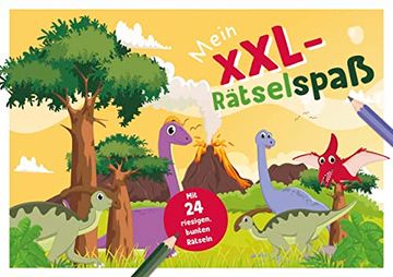 portada Mein Xxl-Rätselblock Dinosaurier (en Alemán)
