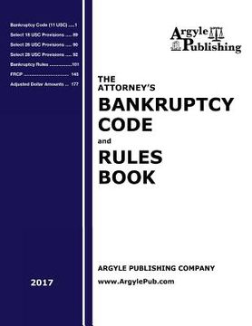 portada The Attorney's Bankruptcy Code and Rules Book (2017) (in English)