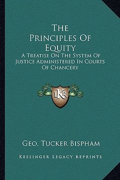 portada the principles of equity: a treatise on the system of justice administered in courts of chancery (en Inglés)