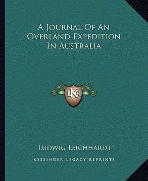 portada a journal of an overland expedition in australia (en Inglés)