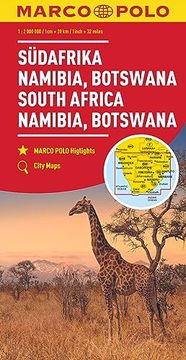 portada South Africa, Namibia & Botswana Marco Polo map (en Alemán)
