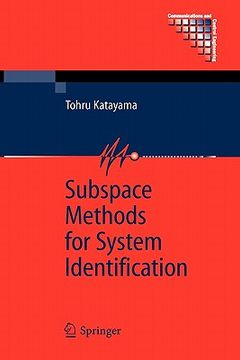 portada subspace methods for system identification (en Inglés)