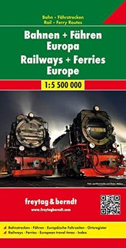 portada Railway + Ferries Europe, Railway map Railway & Ferry map 1: 5 500 000