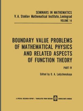 portada Boundary Value Problems of Mathematical Physics and Related Aspects of Function Theory Part IV (in English)