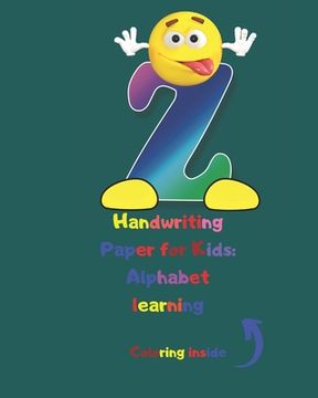 portada Handwriting Paper for Kids: Alphabet learning: Cursive Writing Books for Kids.Handwriting Practice Paper:3-Line and Checkered Writing Sheets for K (en Inglés)