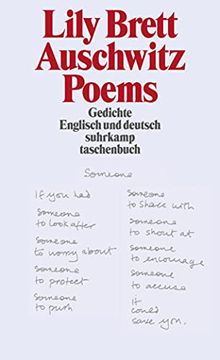 portada Auschwitz Poems: Gedichte (Suhrkamp Taschenbuch) (en Inglés)