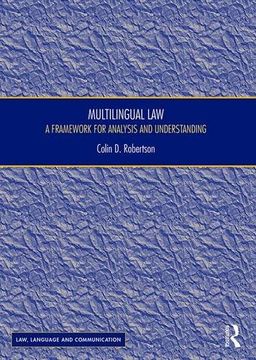 portada Multilingual Law: A Framework for Analysis and Understanding (en Inglés)
