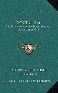portada socialism: an economic and sociological analysis (1951)