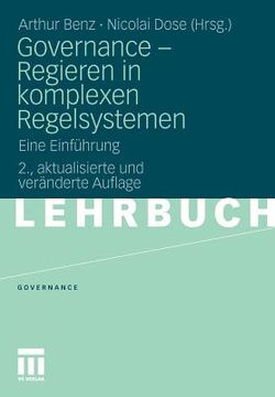 portada governance - regieren in komplexen regelsystemen (en Alemán)