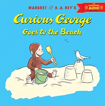 portada Curious George Goes to the Beach with downloadable audio