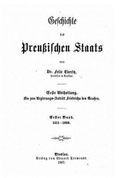 portada Geschichte des Preussischen Staats (en Alemán)
