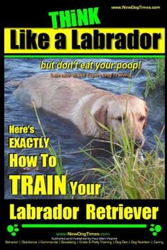 portada Think Like a Labrador, But Don't Eat Your Poop! Labrador Breed Expert Dog Training: Here's Exactly How to Train Your Labrador (en Inglés)