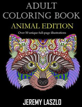 portada Adult Coloring Book: Animal Edition (en Inglés)
