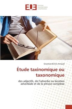 portada Étude taxinomique ou taxonomique