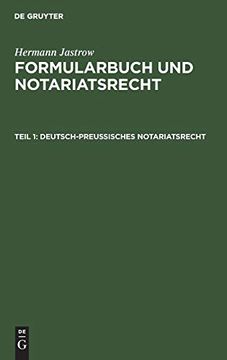 portada Deutsch-Preu Isches Notariatsrecht (en Alemán)