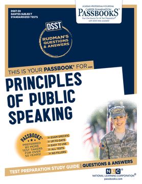 portada Principles of Public Speaking (Dan-59): Passbooks Study Guide Volume 59 (en Inglés)