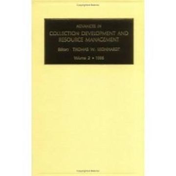 portada advances in collection development and resource management (en Inglés)