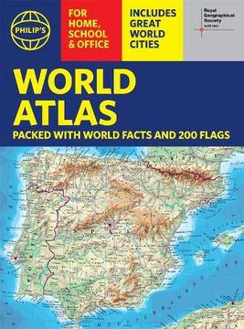 portada Philip'S rgs World Atlas (A4): With Global Cities, Facts and Flags (Philip'S World Atlas) (in English)