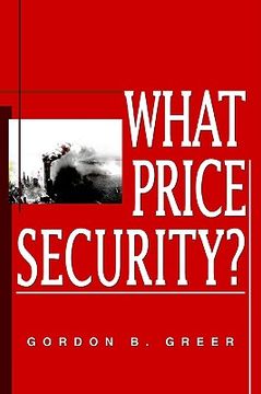 portada what price security? (en Inglés)