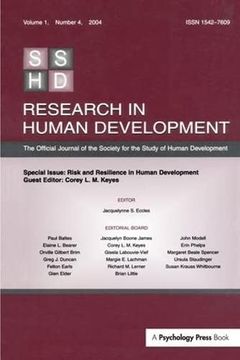 portada Risk and Resilience in Human Development: A Special Issue of Research in Human Development