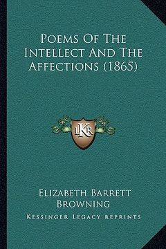 portada poems of the intellect and the affections (1865)