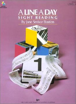 portada A Line a Day: Sight Reading Level 1 (Bastien Piano Basics) (en Inglés)