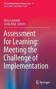 portada Assessment for Learning: Meeting the Challenge of Implementation (en Inglés)