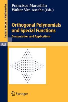 portada orthogonal polynomials and special functions