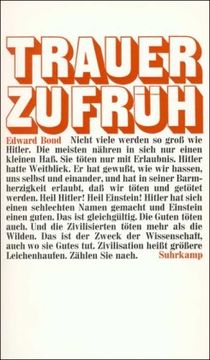 portada Trauer zu früh