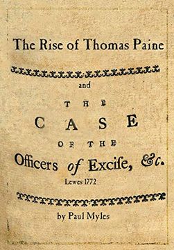 portada The Rise of Thomas Paine: And the Case of the Officers of Excise (Thomas Paine Society uk Publications) 