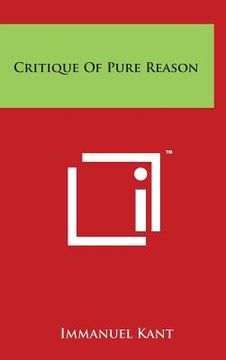 portada Critique Of Pure Reason (in English)
