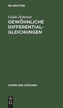 portada Gewöhnliche Differentialgleichungen (in German)