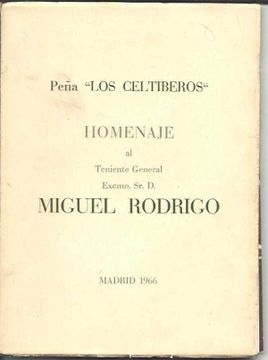 portada Homenaje al Teniente General Excmo. Sr. D. Miguel Rodrigo